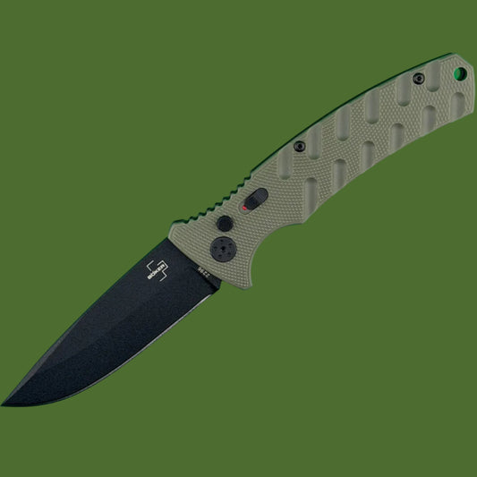 Boker Large Strike Auto Green Grivory (Black D2)