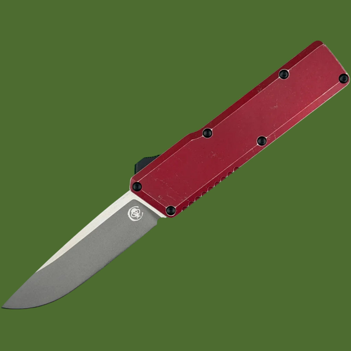 Chaves Dissident OTF Red Flat Battleworn (Two-Tone Drop Point)