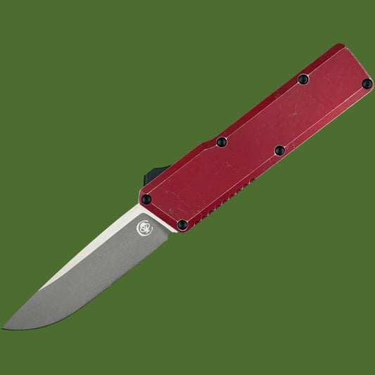 Chaves Dissident OTF Red Flat Battleworn (Two-Tone Drop Point)