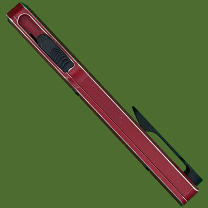 Chaves Dissident OTF Red Flat Battleworn (Two-Tone Drop Point)
