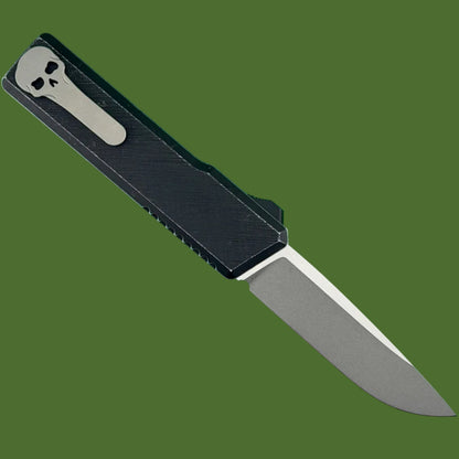 Chaves Dissident OTF Black Crosshatch Battleworn (Two-Tone Drop Point)