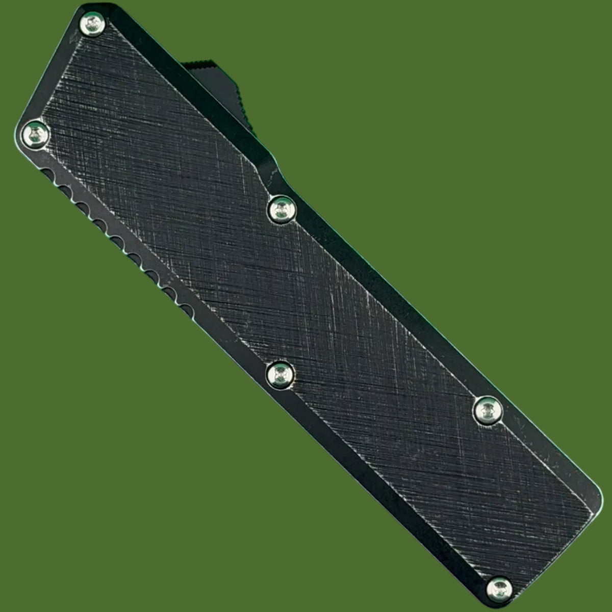 Chaves Dissident OTF Black Crosshatch Battleworn (Two-Tone Drop Point)