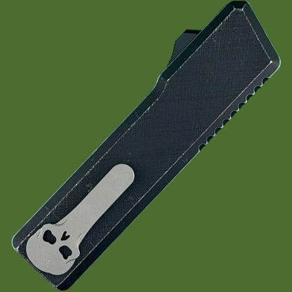 Chaves Dissident OTF Black Crosshatch Battleworn (Two-Tone Drop Point)