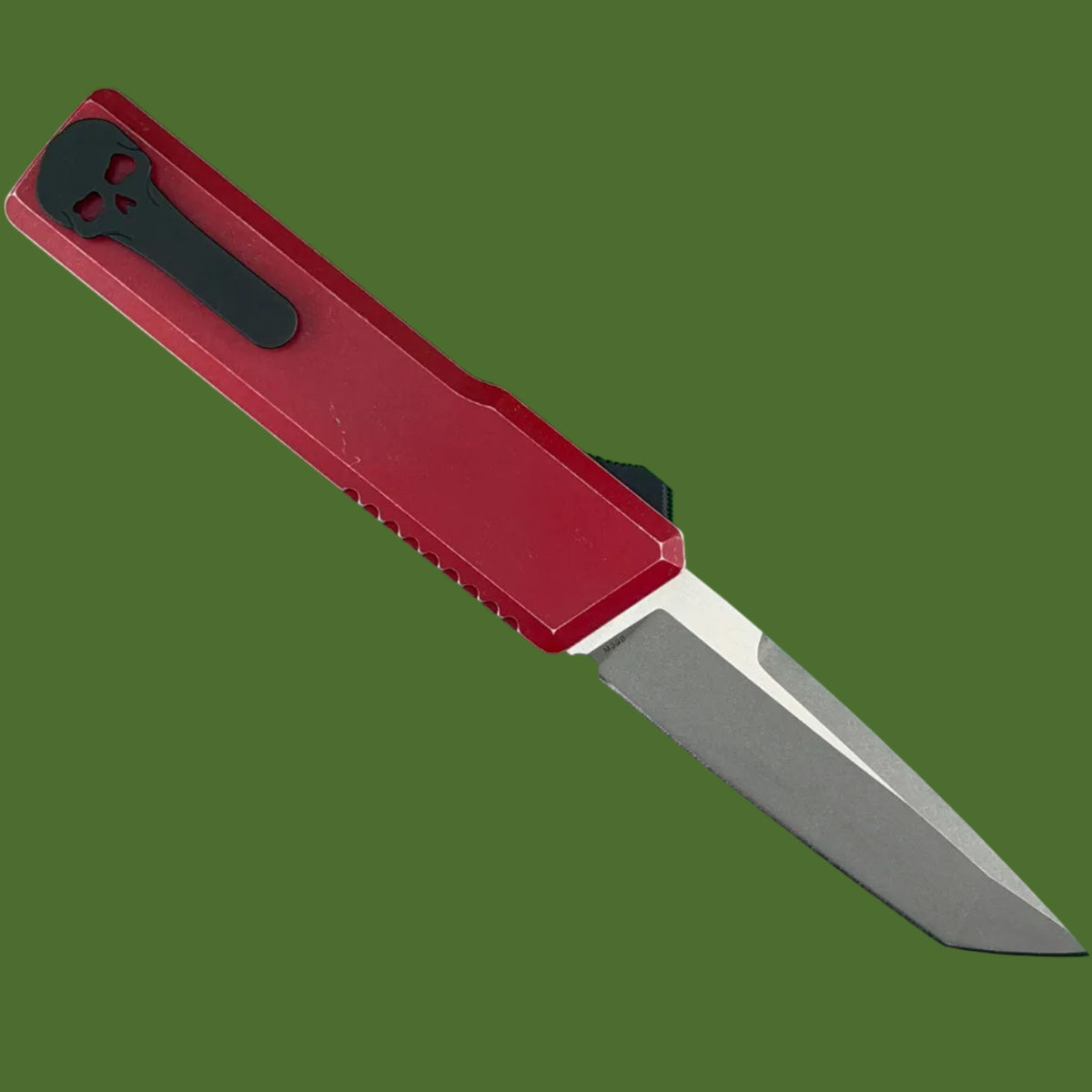 Chaves Dissident OTF Red Flat Battleworn (Two-Tone Tanto)