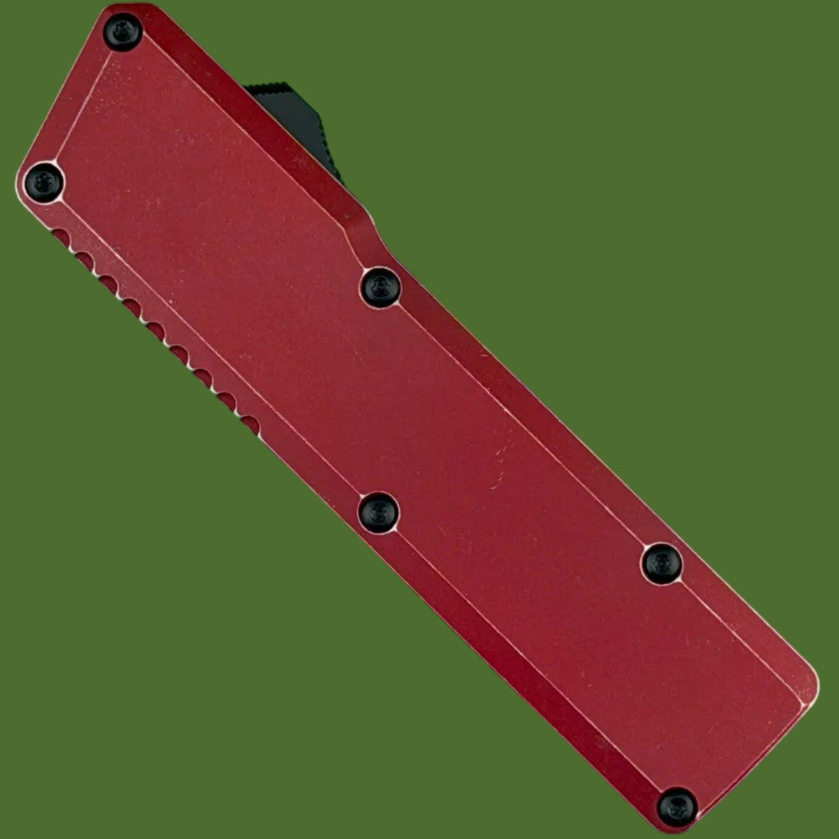 Chaves Dissident OTF Red Flat Battleworn (Two-Tone Tanto)