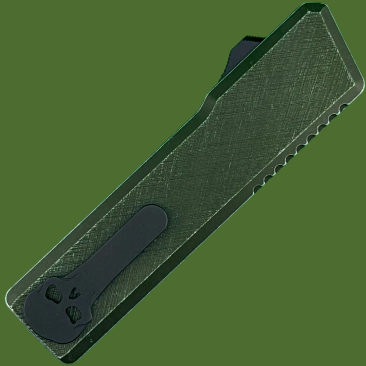 Chaves Dissident OTF OD Green Crosshatch Battleworn (Stonewash Tanto)