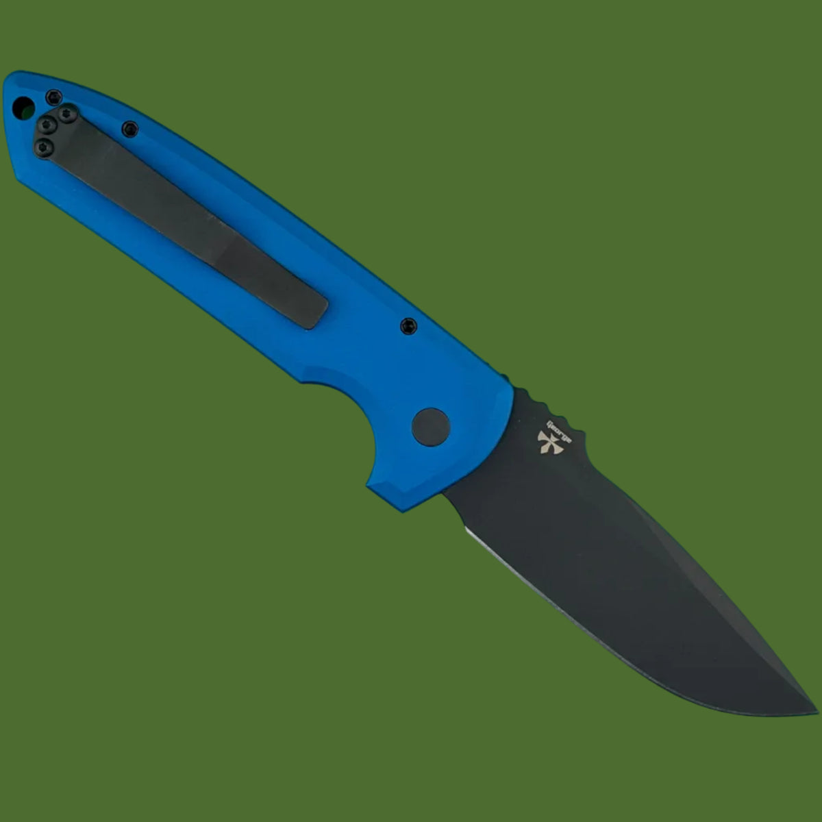 *Pre-Owned* Protech Rockeye PVK Exclusive Blue Aluminum 3V