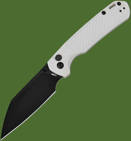 CJRB Pyrite Light Button Lock Wharncliffe (Light Grey)