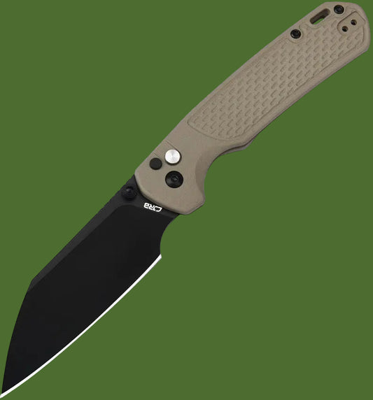 CJRB Large Pyrite Light Button Lock (FDE)