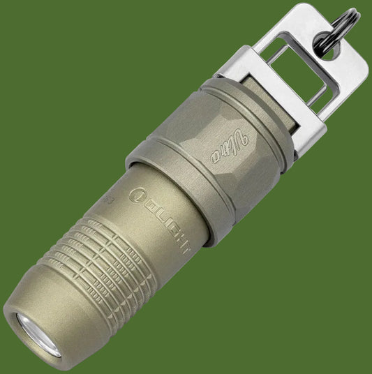 Olight iUltra Keychain Rechargeable Flashlight (Olive Green)