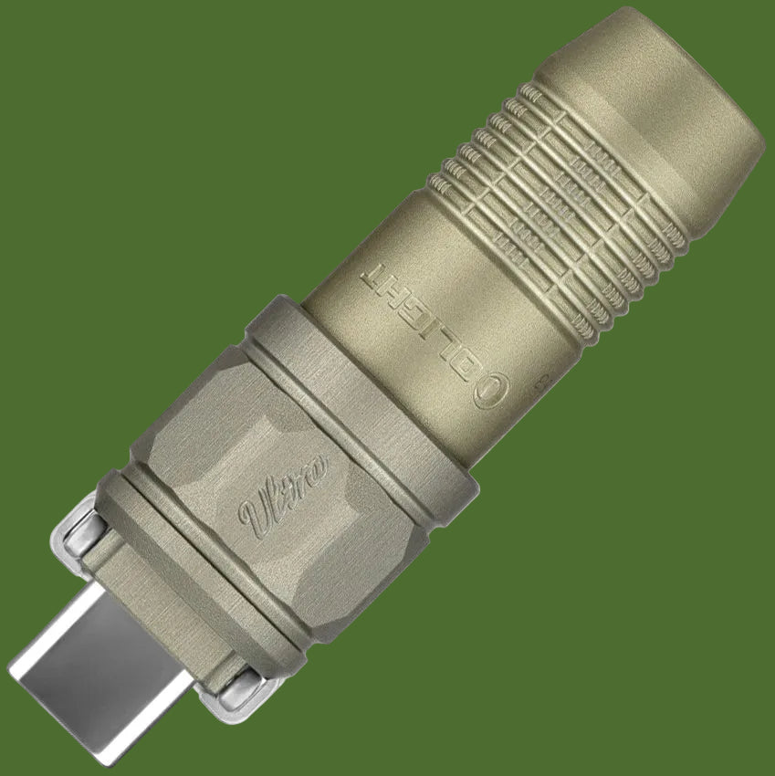 Olight iUltra Keychain Rechargeable Flashlight (Olive Green)