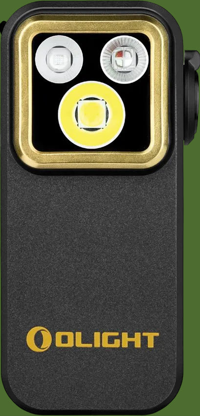 Olight Oclip Pro Rechargeable Flashlight Black/Gold