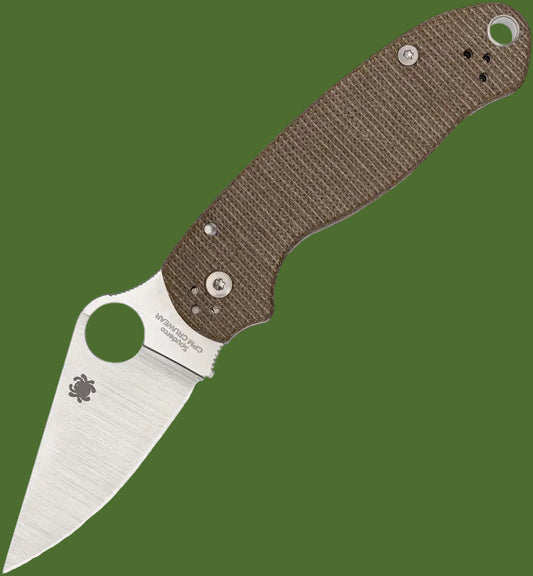 Spyderco Para 3 Compression Lock Brown Micarta