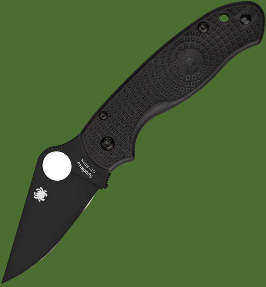 Spyderco Para 3 Lightweight Compression Lock (Black FRN Handle, Black Blade)