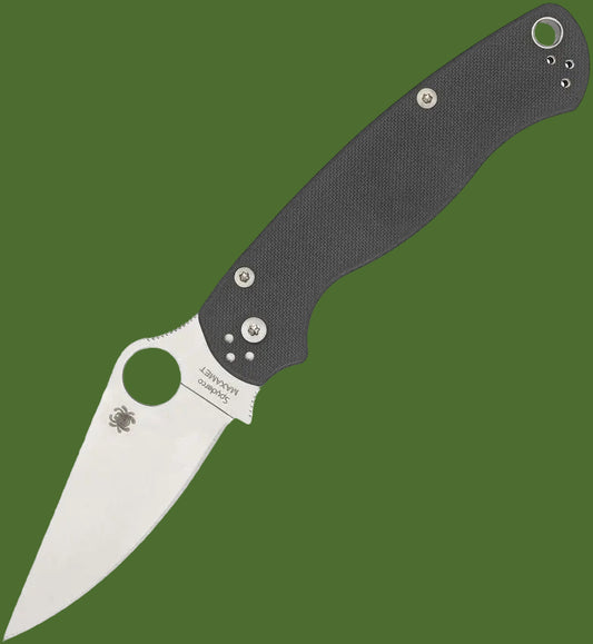 Spyderco Paramilitary 2 Compression Lock Maxamet (Grey G-10)