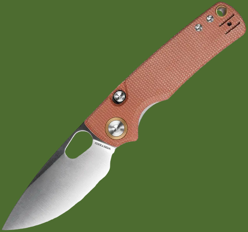 Vosteed Porcupine Top Linerlock (Brown Micarta)