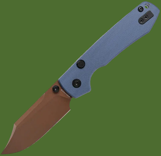 Vosteed Raccoon Top Linerlock Bowie (Blue/Tan)