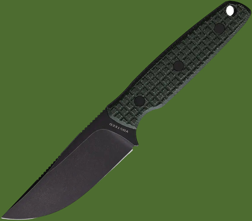 Vosteed Mink Fixed Blade Clip Point Green Micarta
