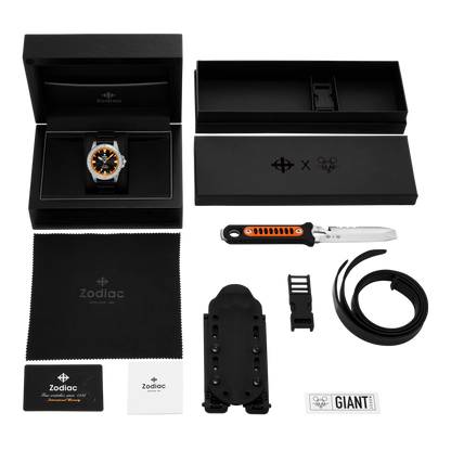 GiantMouse x Zodiac Dive Watch and Dive Knife Box Set