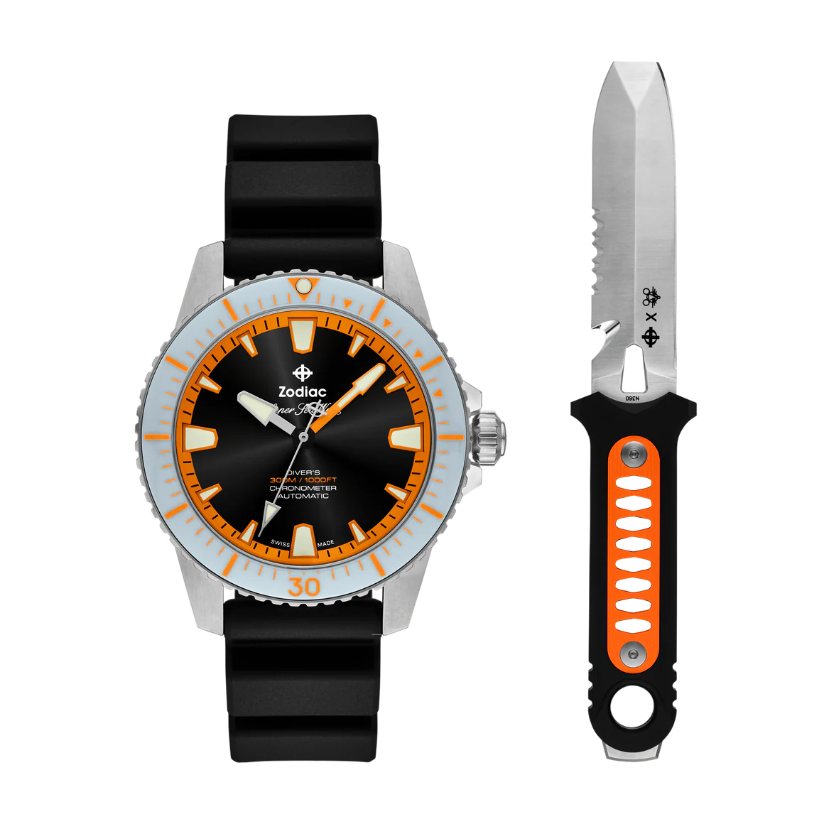 GiantMouse x Zodiac Dive Watch and Dive Knife Box Set