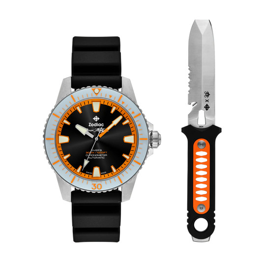 GiantMouse x Zodiac Dive Watch and Dive Knife Box Set
