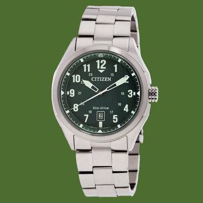 Citizen Terra Force Eco-Drive 41mm Green Dial AW1890-51X